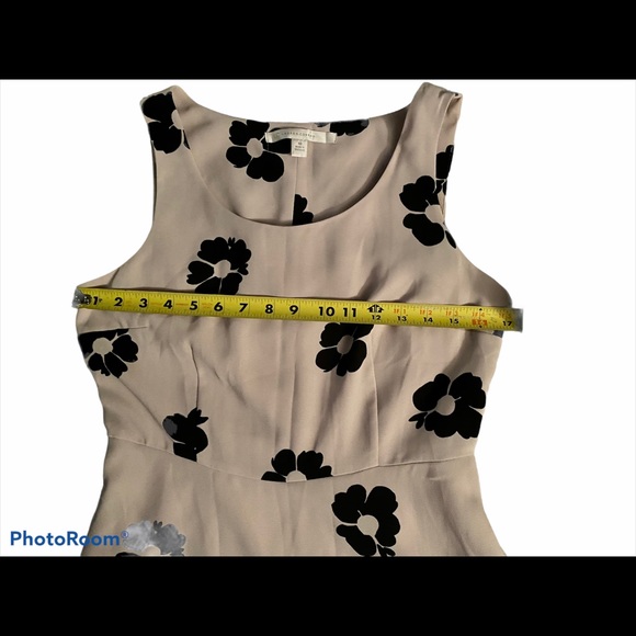 Lauren Conrad Beige Dress with Black Floral Print - Picture 6 of 13